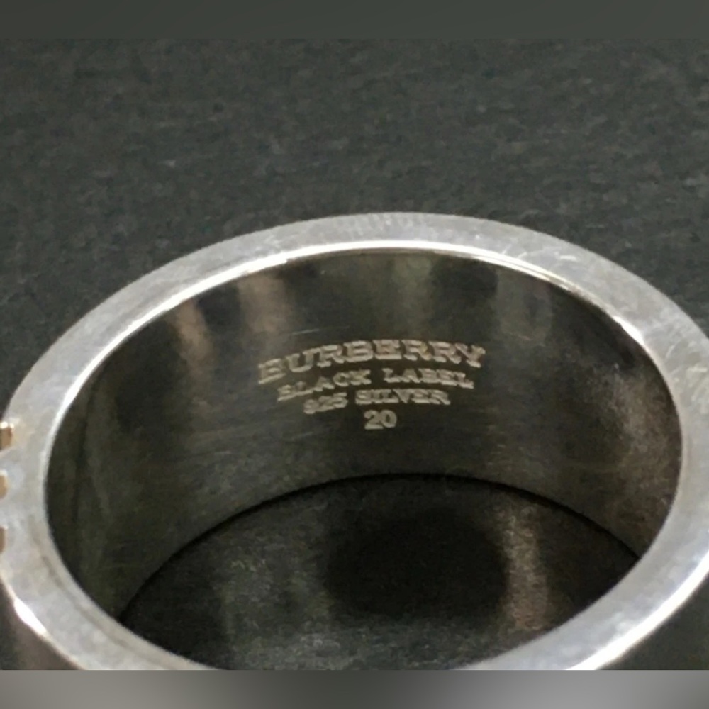 💫Burberry Black Label Sterling Silver Ring💫 - Picture 3 of 3